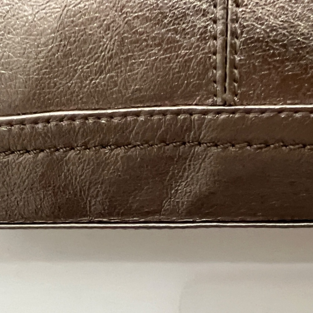 The Sak Bag gunmetal color Purse Crossbody Or Clutch with multicolor interior - Picture 9 of 15